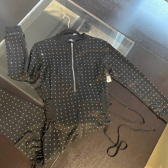 AKIRA Rhinestone Jumpsuit - Picture 8 of 8